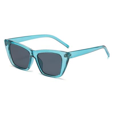 Women Cat Eye Sunglasses Fashion Square UV400 Protection Jelly Color Minimalist Design High Quality Eyewear