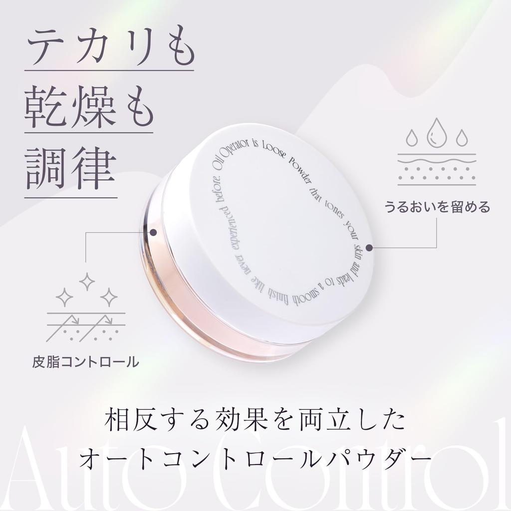 [Sebum Control & Shine Prevention] Isehan Lab Oil Operator Face Powder for Oily Skin - Oil Control, Smooth, Long-lasting, Bangs, Large 17g
