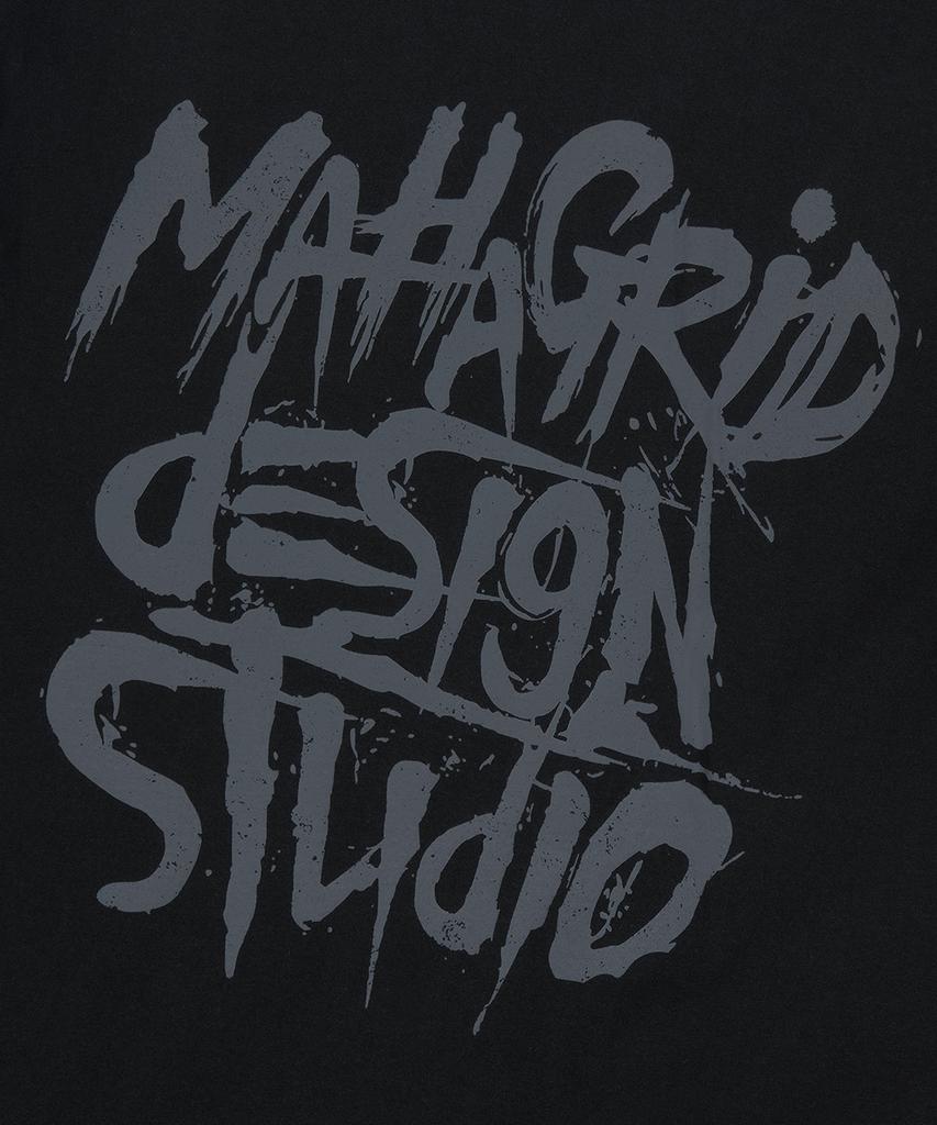 MAHAGRID Slash Logo Tee Black(Mg2Fmmt527A)