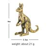 Känguru Messing Ornamente Metallfiguren Antikes Teehaustier Tischdekoration Australische Tiere Souvenir Wohnzimmerdekoration