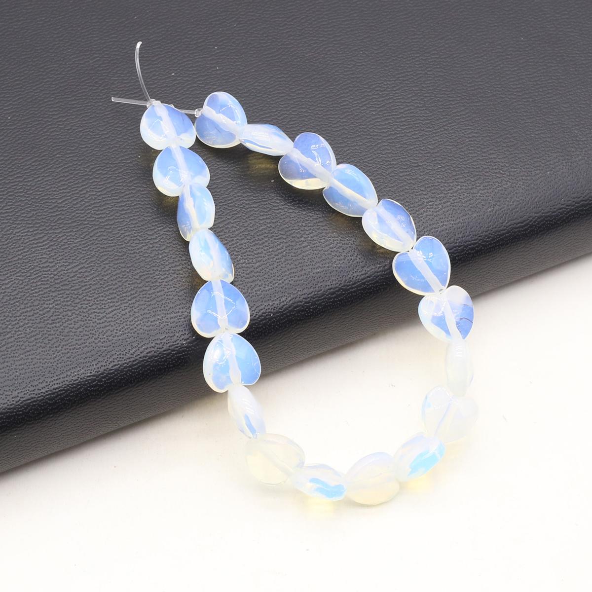 

Бусины из натурального камня бирюза/агаты в форме сердца граненые бусины для изготовления ювелирных изделий DIY ожерелье браслет серьги аксессуар Opal/10x10mm