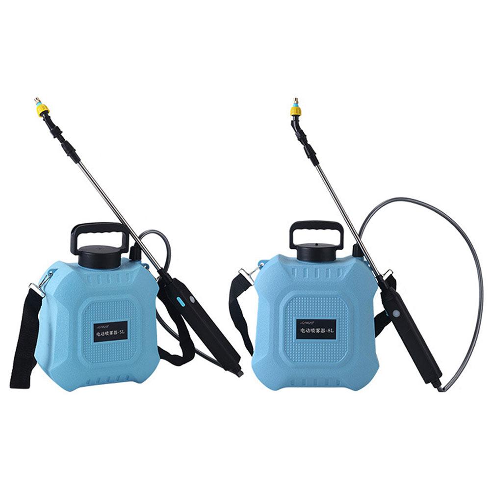 5L/8L Elektrisches Sprühgerät mit USB-wiederaufladbarem Griff und einziehbarem Stab Pflanzen-Sprühgerät Wasser-Sprühgerät für Rasen Garten Reinigung