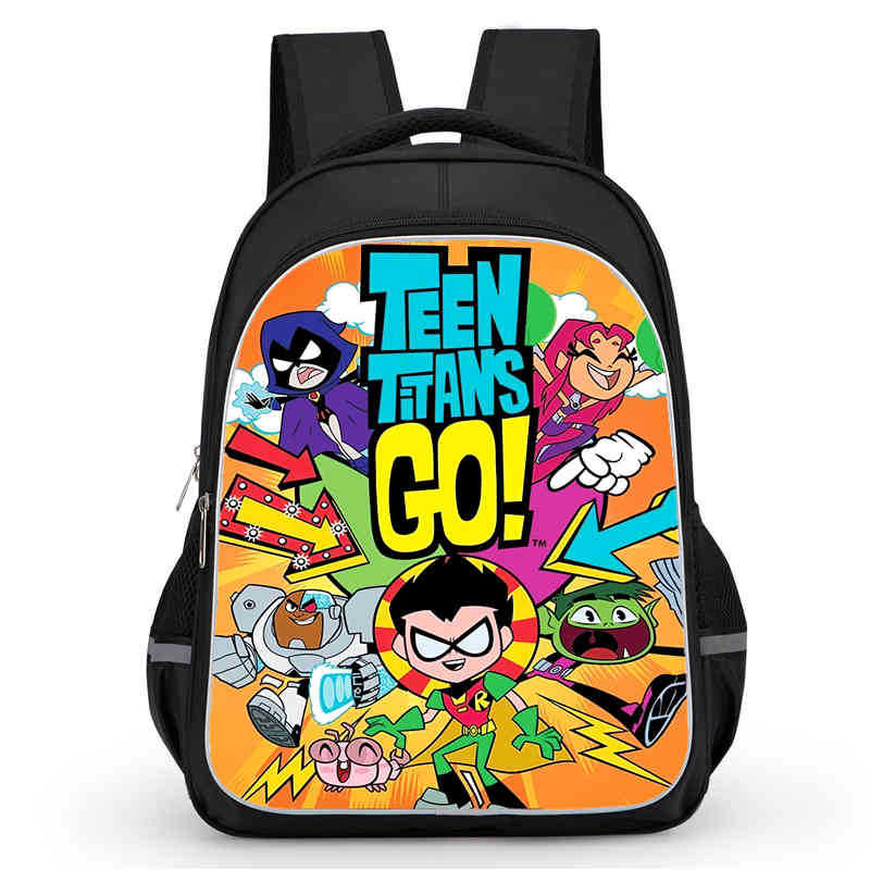 Teentitansgo Bag High Definition Printing Multifunctional Lightweight Backpack