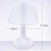 Room Desk Lamp LED Eye Protection Reading Light Adjustable Brightness Rechargeable Bedside Lamp for Bedroom Home Office Study