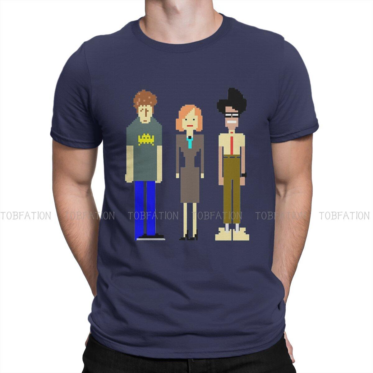 

ZX The It Crowd Characters T Shirt Vintage Fashion Mens Tshirt Oversized ONeck Short Sleeve 4XL