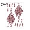 Quick Apply Tattoo Stickers Temporary Sticker Flower Lace Lotus Pattern Fake Tattoos for Women Men Fun Family Waterproof DIY Face Arm Leg