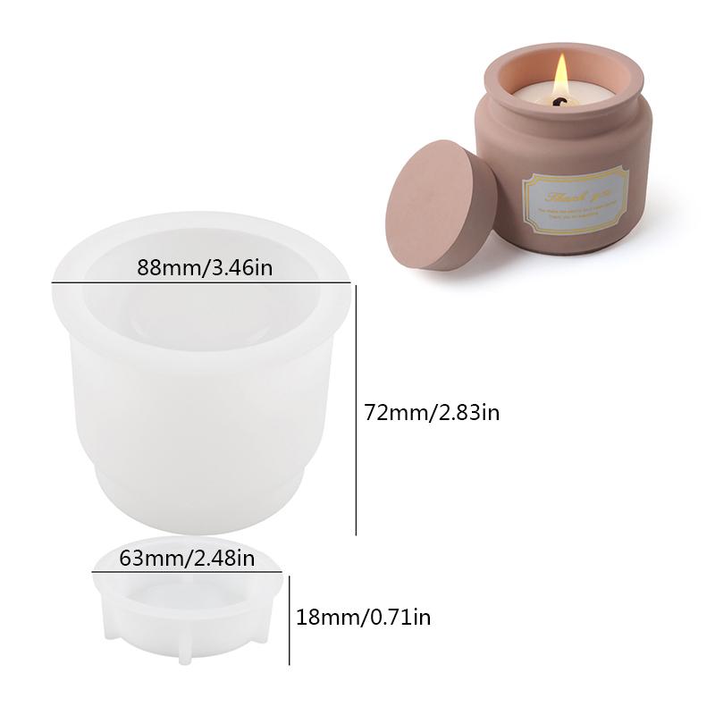 2 Stampi In Silicone Per Candele E Cemento Fai Da Te | Forma Casa Natale, Alimentari - 5