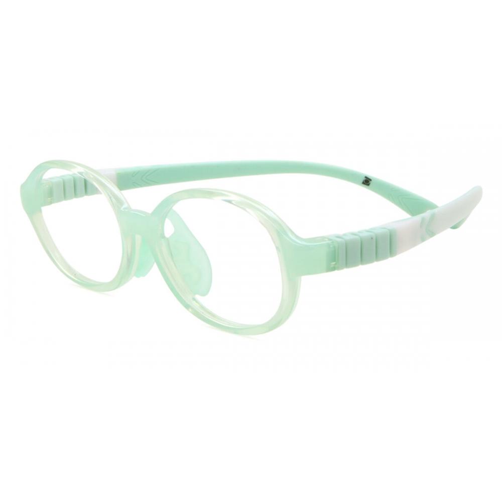 Full Rim Oval Green Smartbuy Kids Wobble 9030 C7 Fashion Kids Eyeglasses