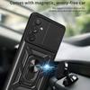 For Samsung Galaxy A54 A55 A56 5G Case Slide Camera Protect Armor Phone Case for Samsung A16 A26 A36 5G Magnet Holder Ring Cover
