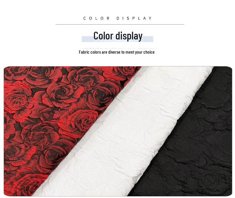 3D Embossed Jacquard Fabric Cheongsam Dress for Women