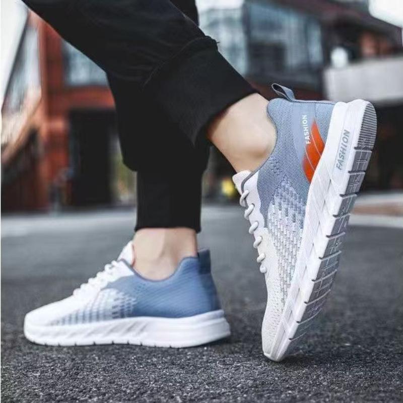 Herren Laufschuhe Atmungsaktive Strick Sport Sneakers Kissen Leichte Casual Gym Athletic Trainer Jogging Tennisschuhe