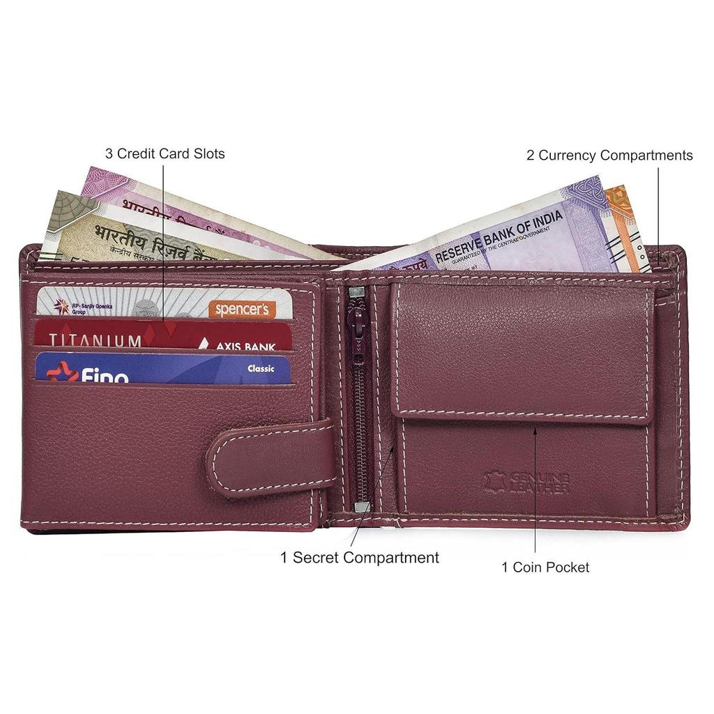 Oliver Brown Leather Wallet for Men with Box