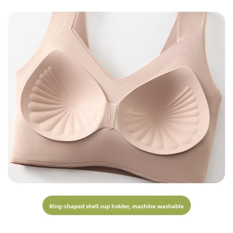 Women's Seamless Push Up Beauty Back Bra, Wireless Fixed Lift Tank Top, Anti-Sagging Side Support Bra