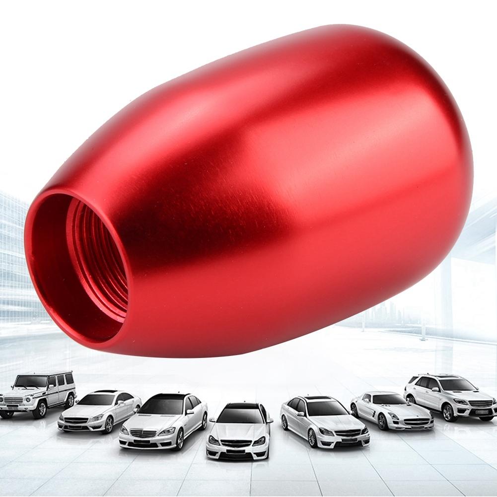 Car 5 Speed Manual Gear Knob Lev Stick with 3 Adapt s 8Celsius10Celsius12mm (Red)