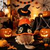 1 Set Pet Halloween Costume, Cat Wizard Hat And Cape, Cute Pumpkin Print Pet Apparel for Small Dogs Cats Festive Party Wear