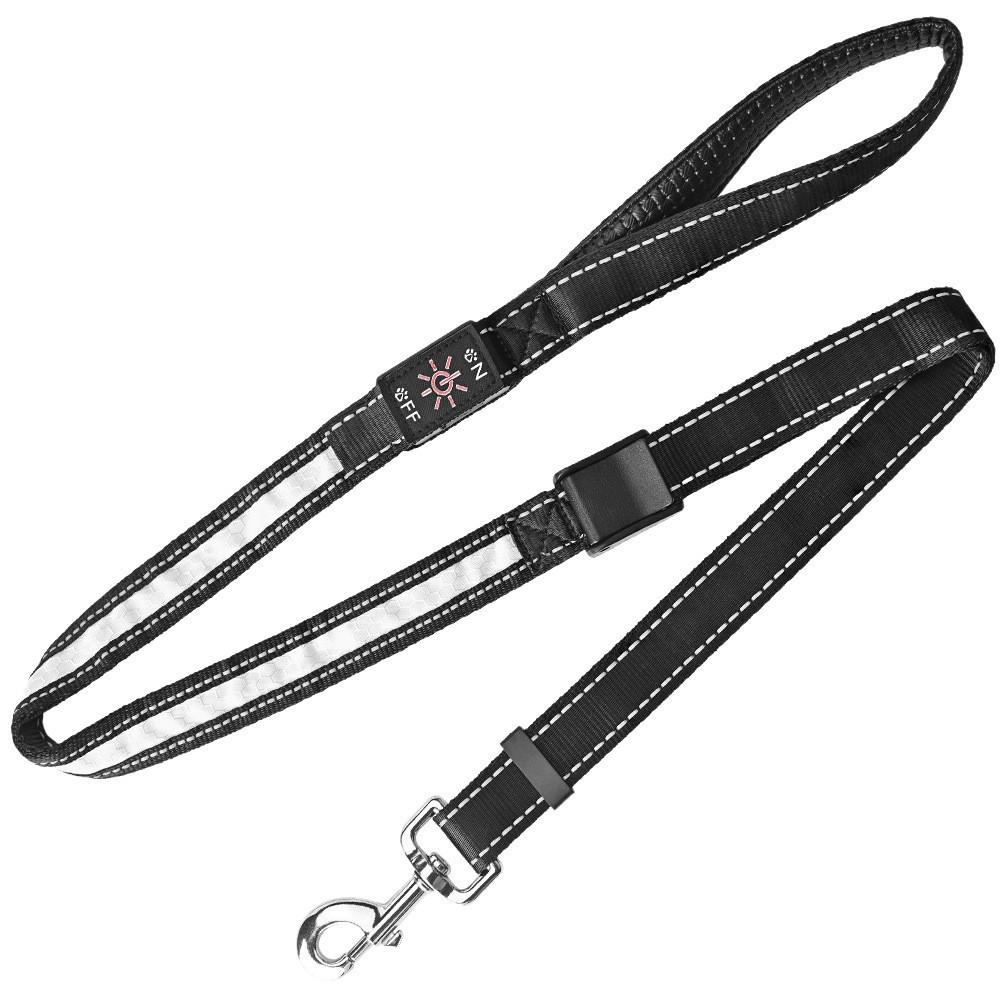 Guinzaglio per Cani Riflettente con LED USB: Impermeabile, Anti-smarrimento, Ricarica Type-C