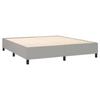 Maison Exclusive - Sommier à lattes de lit avec matelas Gris clair 160x200cm Tissu