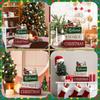 1 Set Weihnachts-Tischdekoration Holz Santa Claus Deko für Zuhause Küchendeko