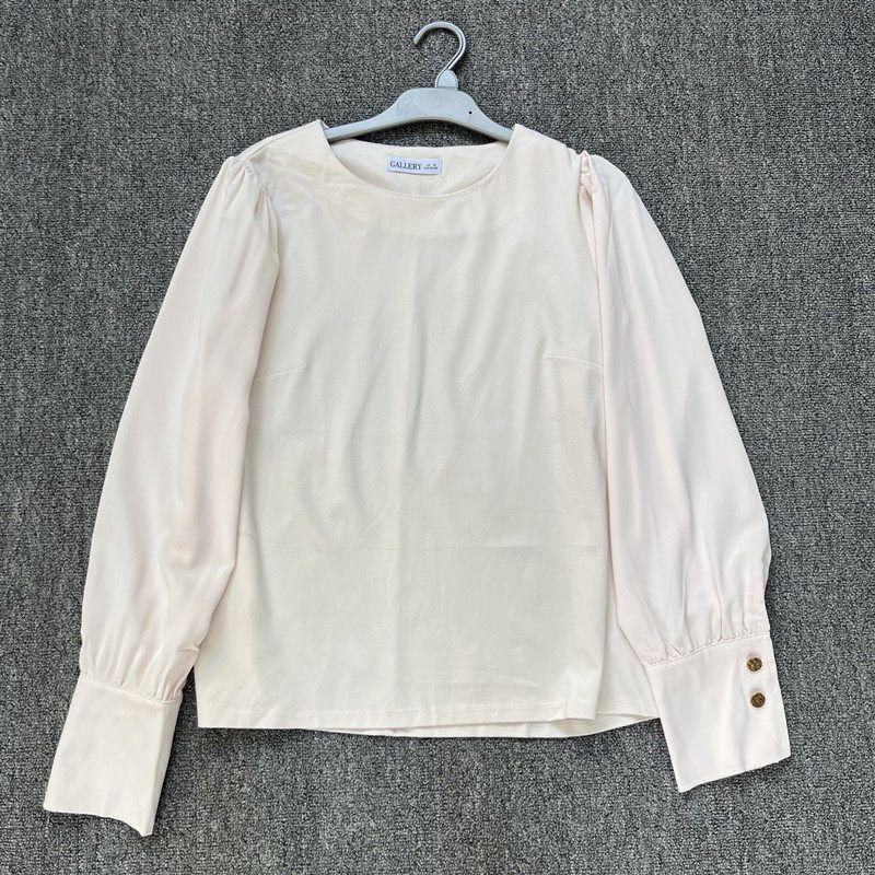 Surplus Stock from Foreign Trade, European Style Patchwork Autumn New Women's Long-Sleeve Pullover Shirt T-Shirt, Round Neck, Loose Fit