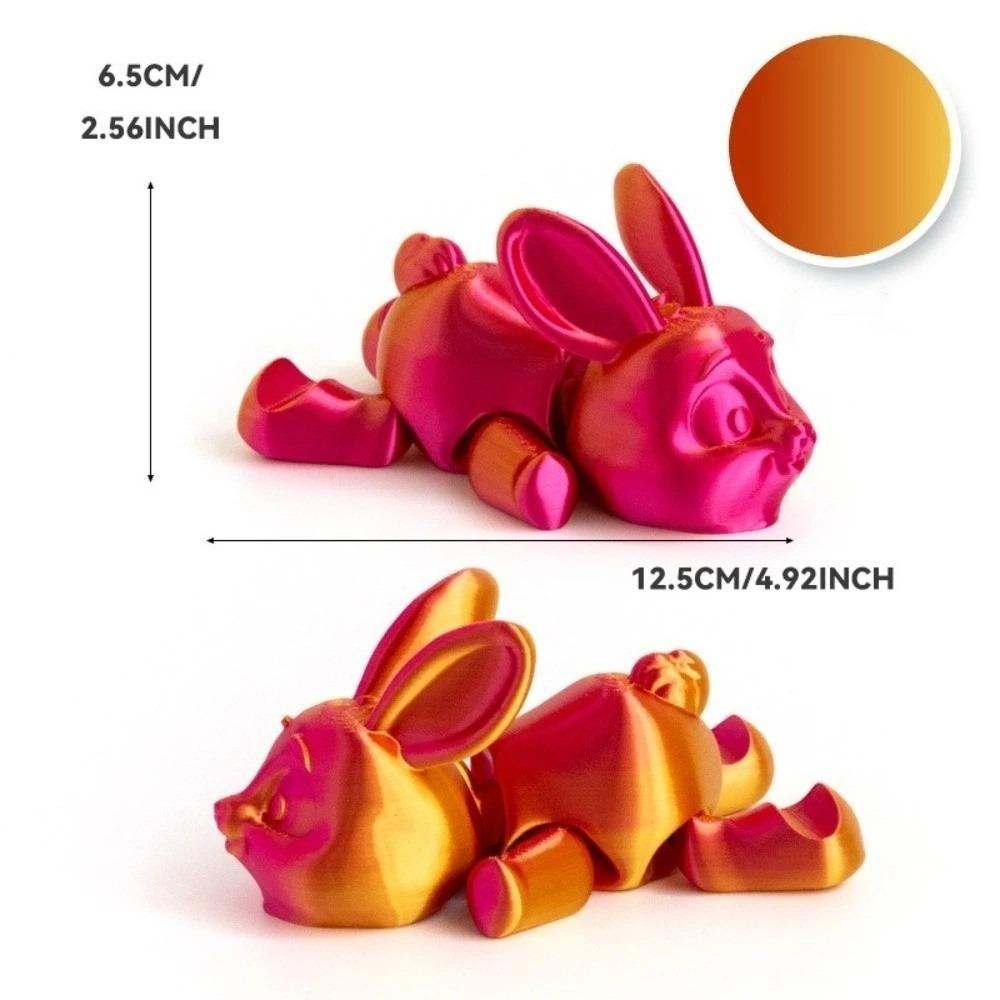 

Cute 3D Printing Phone Holder PLA Cartoon Bunny Desktop Decor Portable Multifunctional Tablet Stand Creative Ornaments