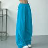 Women's Straight Leg High Waisted Drawstring With Pocket Solid Color Pants