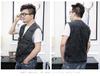 Men's Multi-Pocket Denim Vest for Photography and Fishing