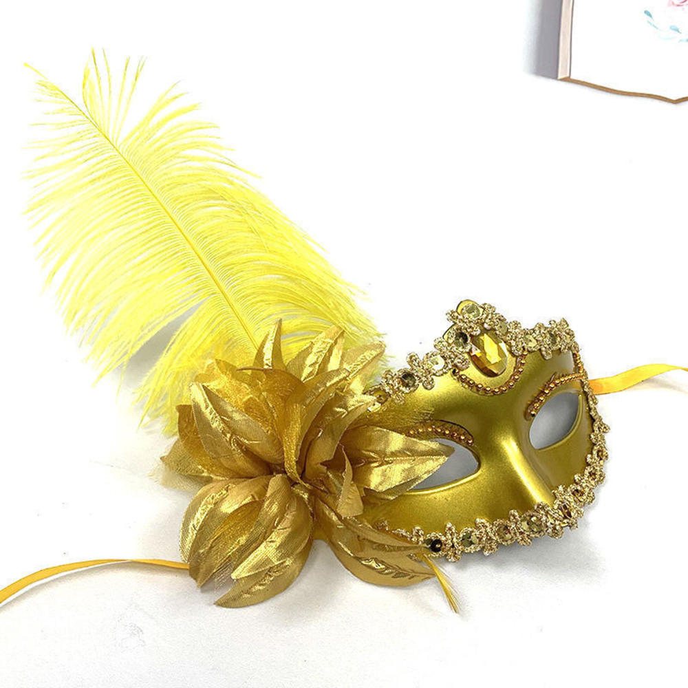Tanzparty Diamant Venezianische Maske Feder Blume Hochzeit Karneval Leistung Kostüm Sexy Lady Maske Maskerade Weihnachten