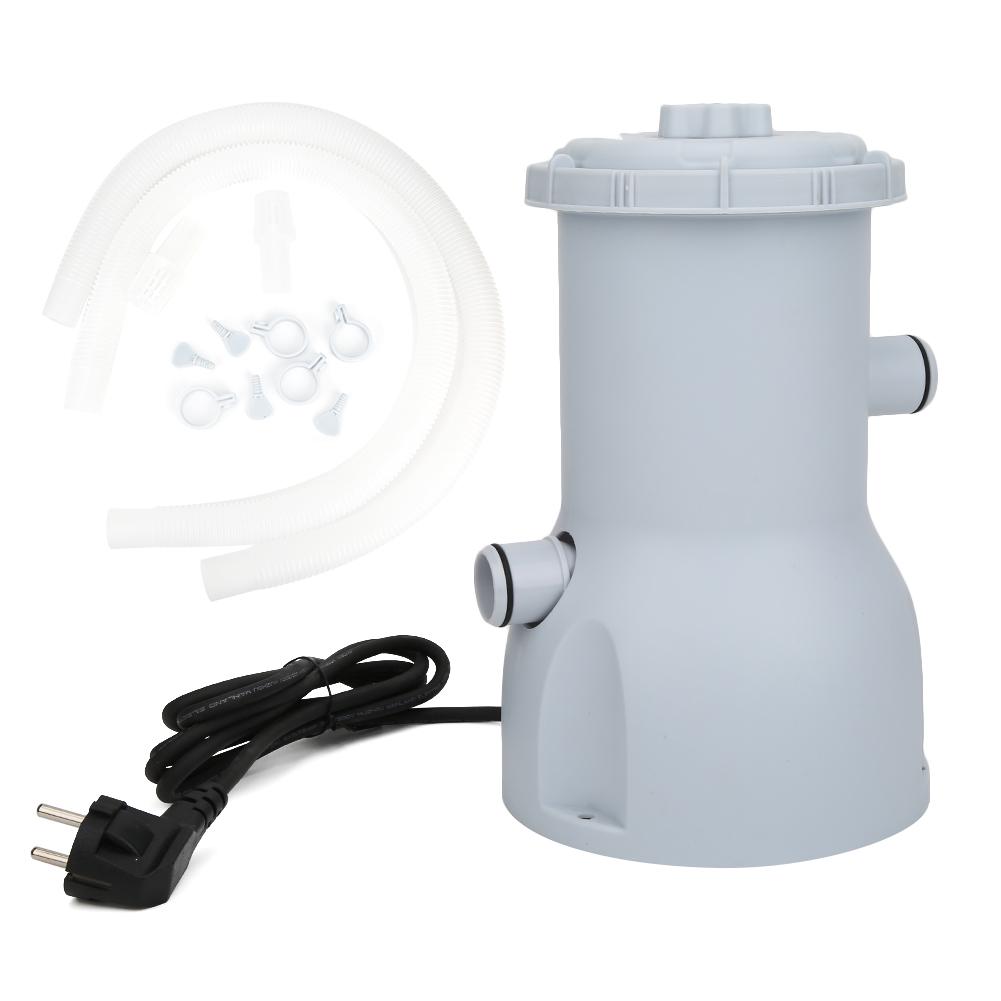 Elektrische Filterpumpe Schwimmbad Filterpumpe Wasserreiniger für Außenpool Teich