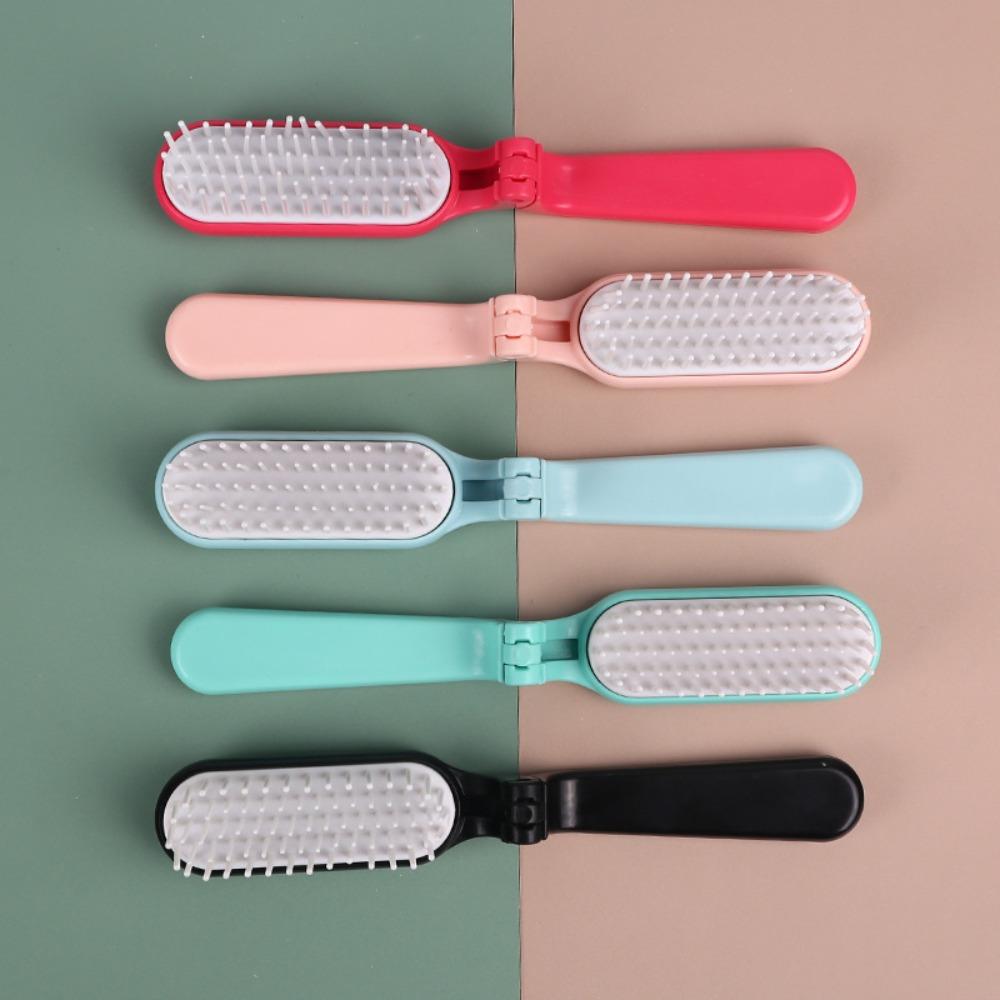

Travel Combs Foldable Hair Comb Anti Static Folding Comb Hair Massage Comb Girls циан