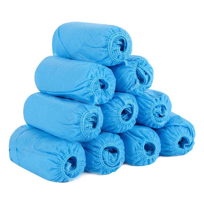 XL Thickened Non-Slip Non-Woven Disposable Shoe Covers for Indoor Use - Dustproof Overshoes for Adults