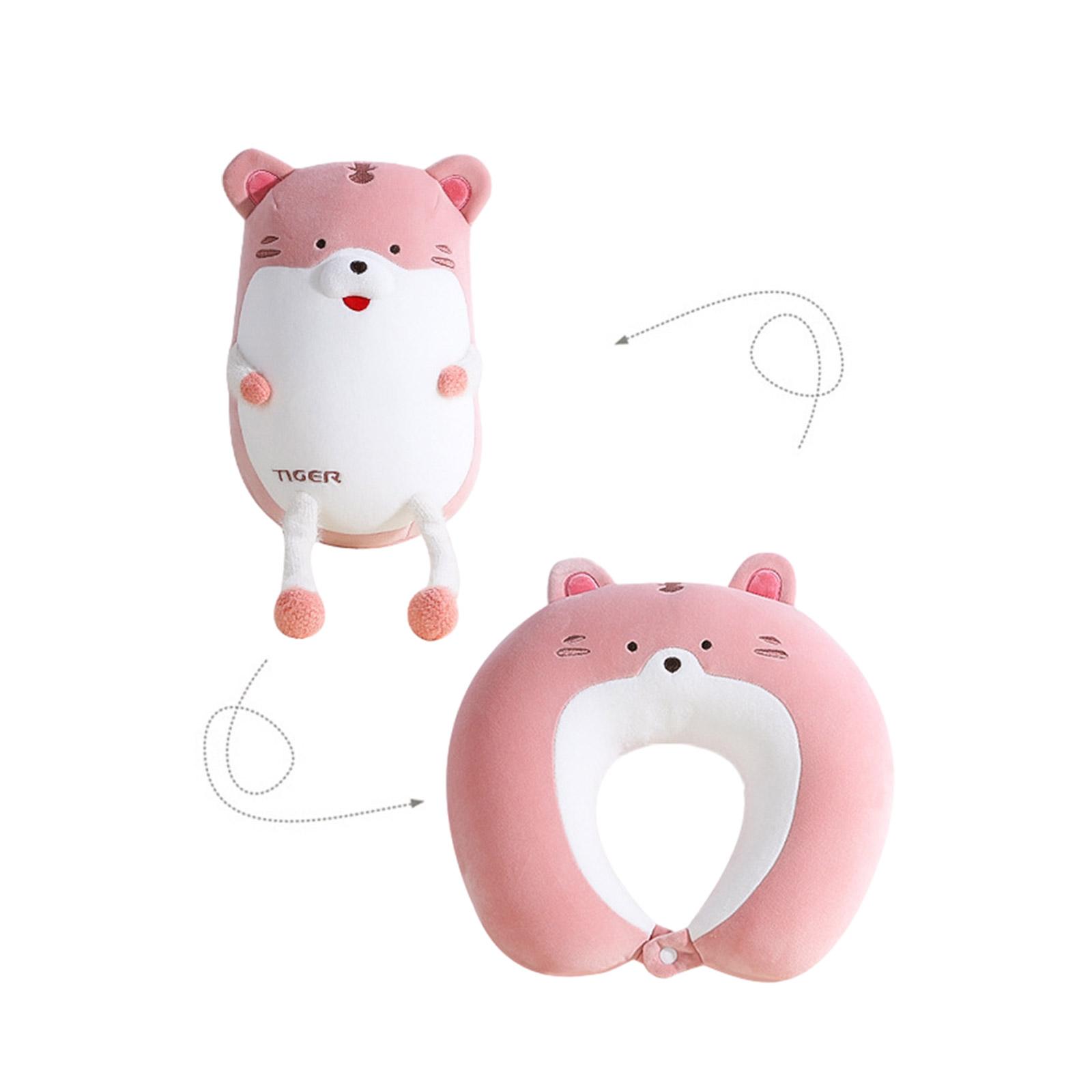 

U-Shaped Pillow Pillow 2 in 1 Deformable Neck Pillow Soft and Elastic Comfy Suitable for Office Car and Travel Kids Toy