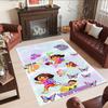 Dora Explorer Customizable Name Floor Rug Office Rug Design for Kitchen Foyer Decorate room Living Rooms Antislip Carpet Anime Office Decor