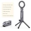 Foldable Phone Holder Magnetic Stand 360 Dual-sided Rotating Phone Clip Portable ABS Tripod Mobile Holder For Car Navigation