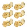 6Pcs Locking Guitar String Tuning Peg Metal Sealed Tuner Head Key Set Kit for Electric NHXF(6 Right