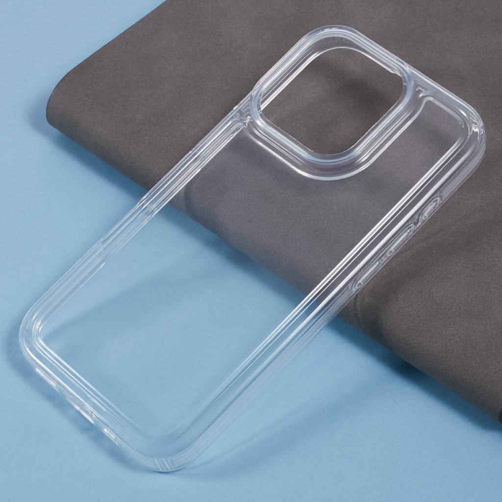 For iPhone 16 Pro Max Case Reinforced Corners TPU Clear Phone Cover