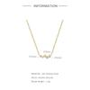 Fashion S925 Sterling Silver Wind 5 Cluster Round Geometric Diamond Women'S Clavicle Necklace