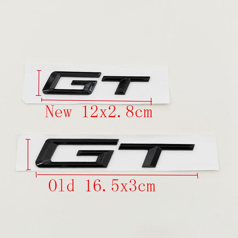 3D ABS Logo GT Emblem Letters Badge Car Rear Trunk Sticker for F34 E36 E39 E46 F07 G32 650 535i 630i 3 5 6 Series GT Accessories