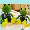 Cute Cartoon Frog Plush Toy Soft Crystal Velvet Stuffed Animal Gift For Kids 30cm 40cm 50cm