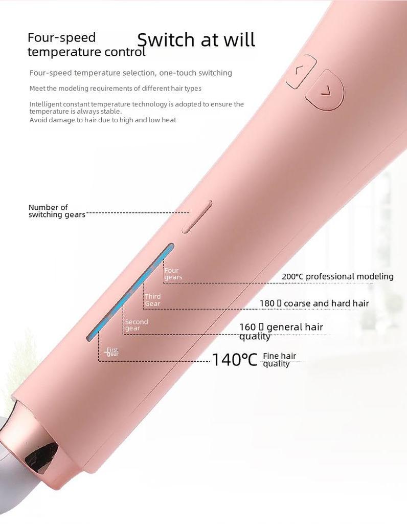 Keramischer Dual-Use Lockenstab mit Wellen- und Spiralfunktion