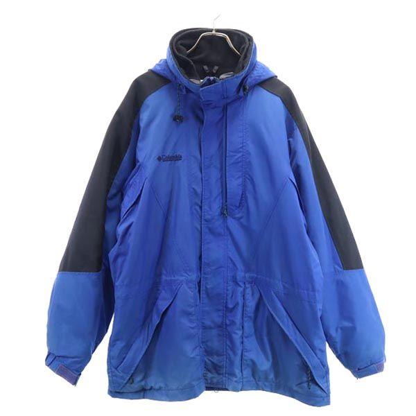 Columbia 3WAY Nylon jacket LL Blue Padded liner for outdoor use Men's Used