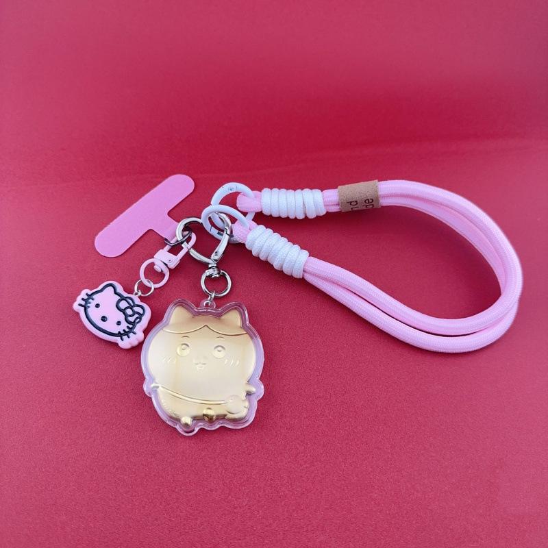 Shuibei Hot-Selling 999 Pure Gold Cartoon Keychain Pendant for Mobile Phones