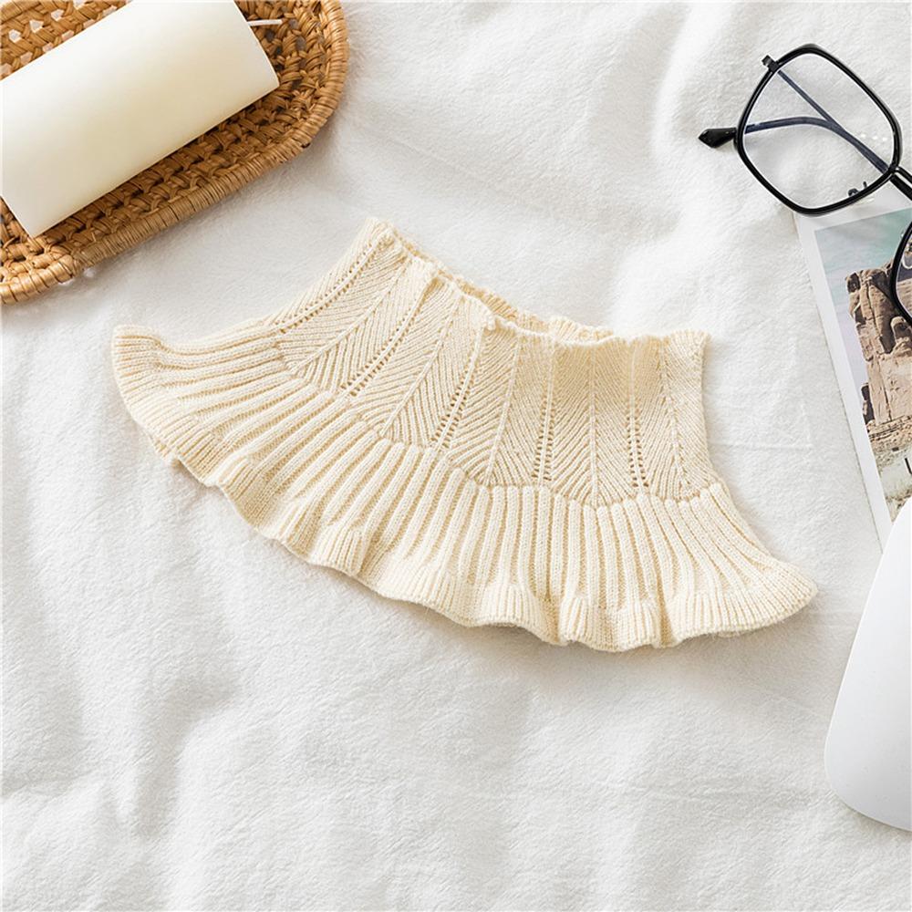 

Високі коміри Водолазка Вітрозахисний Імітація коміра Шарф Унісекс Зимовий В язаний Накладний комір Жіночий абрикосовий