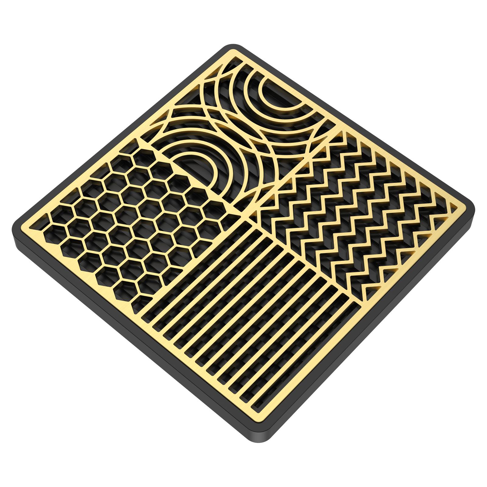 

Ice Stamp Tray Brass Ice Cube Imprinter Convenient Ice Stamp Tray with Silicone Mat for Whiskey Cocktail Kitchen Bar Accessories