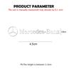 4/8Pcs For Mercedes Benz AMG GLC W205 W203 W204 W206 W220 W211 W201 3D Metal Car Interior Decoration Sticker Emblem Auto Styling