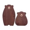 1PC Kitchen Cutting Board 30*22*1.5CM Walnut Wood Cutting Board Double Sided Small-Bear Design Modern Minimalist Chopping Board