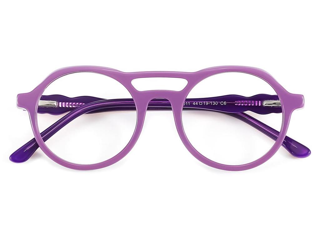 New High-End Retro Aviator Glasses with Slimming Design - Model 2701