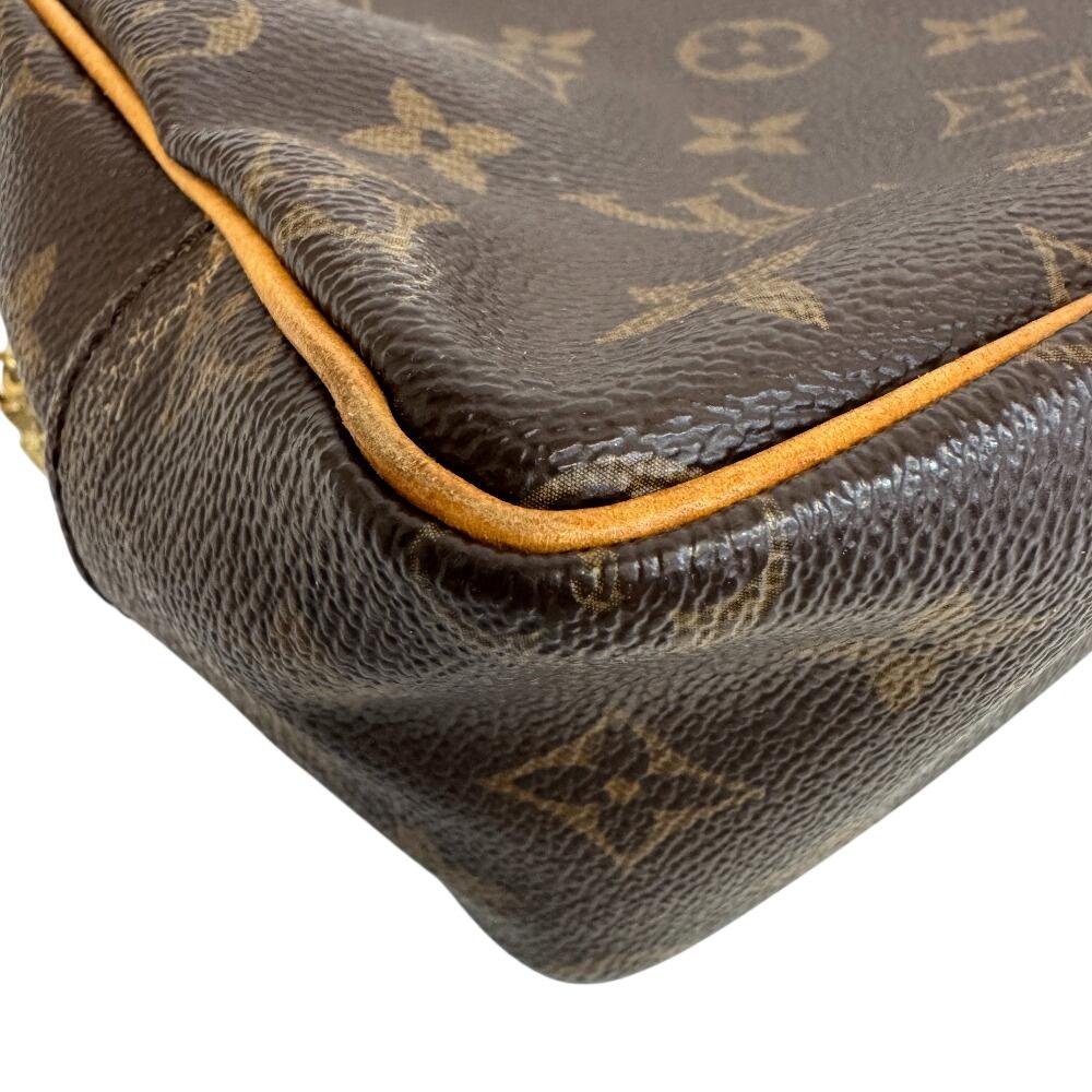 LOUIS VUITTON M47527 Monogram leather Truest wallet 25 Cosmetics Pouch Brown leather Used