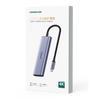 6in1 HUB Adapter USB-C - HDMI / USB-A / SD TF Card Reader - Gray