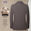 ROMON Men's Wool Blend Wrinkle-Resistant Striped Suit Jacket