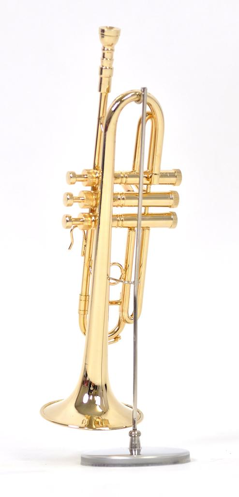 SUNRISE SOUND HOUSE Miniature Trumpet, 1/4 Scale, Gold